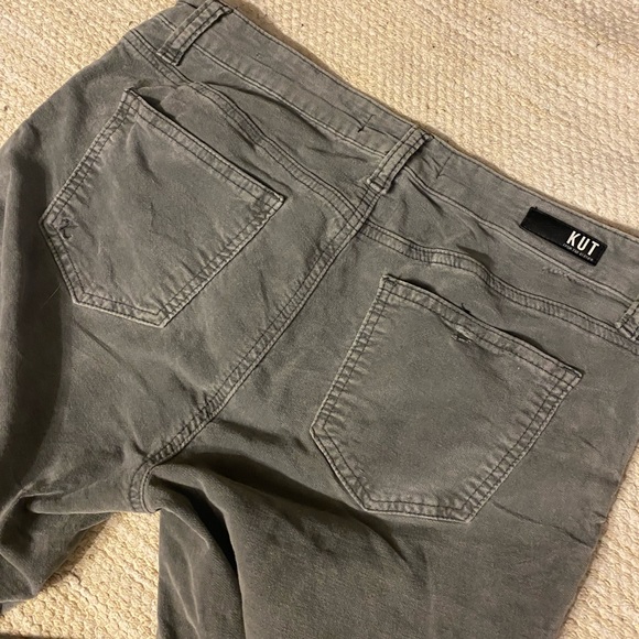 Kut from the Kloth gorgeous gray velvet Donna skinny size 8 - Picture 2 of 12
